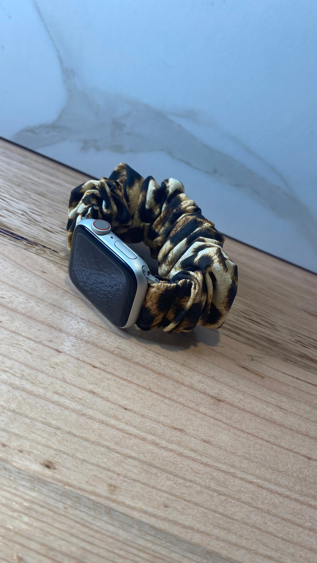 Leopard Print Scrunchie Apple Watch