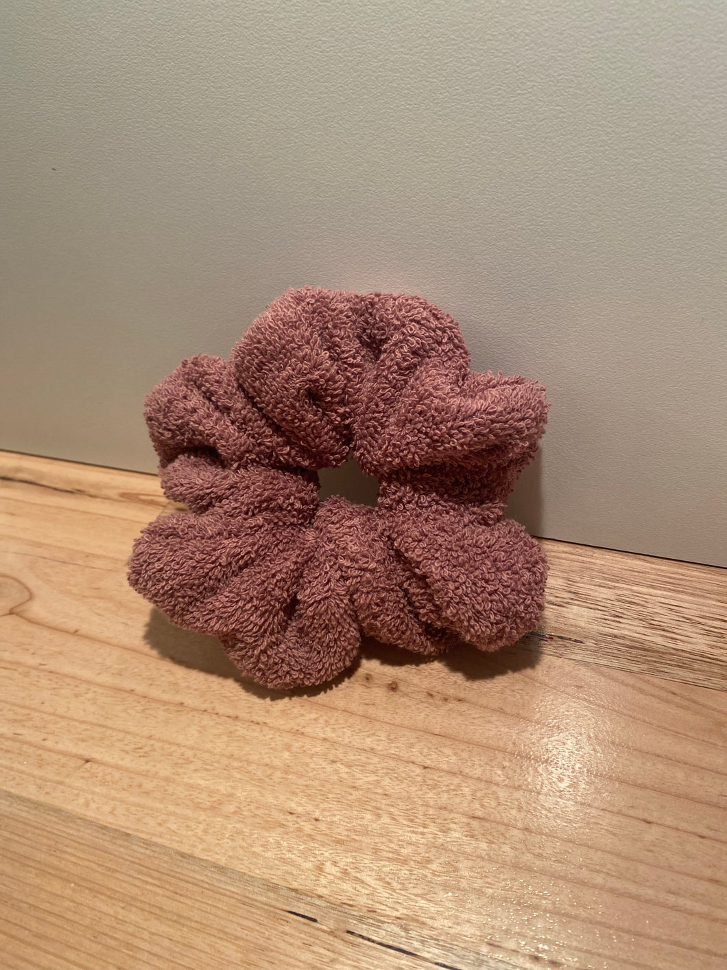 Rose Pink Towel Scrunchies